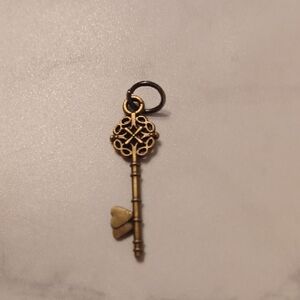 4/$30 New Brass Key Charm or Pendant